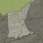 Map for College Hill Institutional 1 Transitional Zoning District