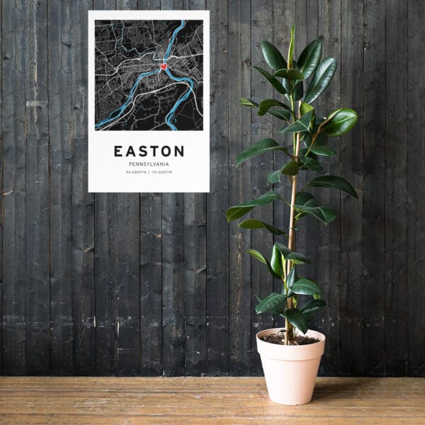 Easton PA Map Print – 24x36 - Image 4
