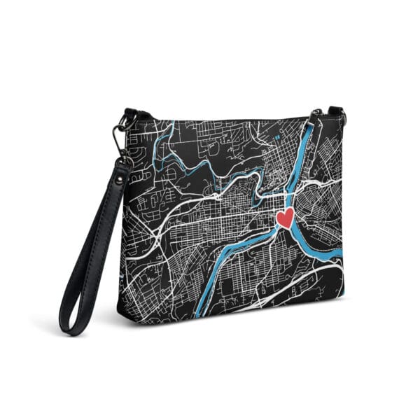 Easton PA Map Crossbody Bag - Image 3