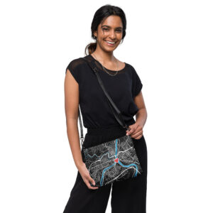 Easton PA Map Crossbody Bag
